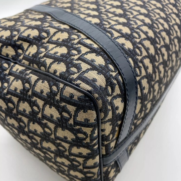 DIOR 40 Trotter Boston Duffle 15.7x9.4 Large Bag W/T Authentic Cert Unis… - Picture 12 of 17